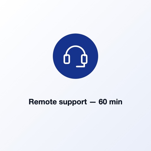 Remote support session — 60 min