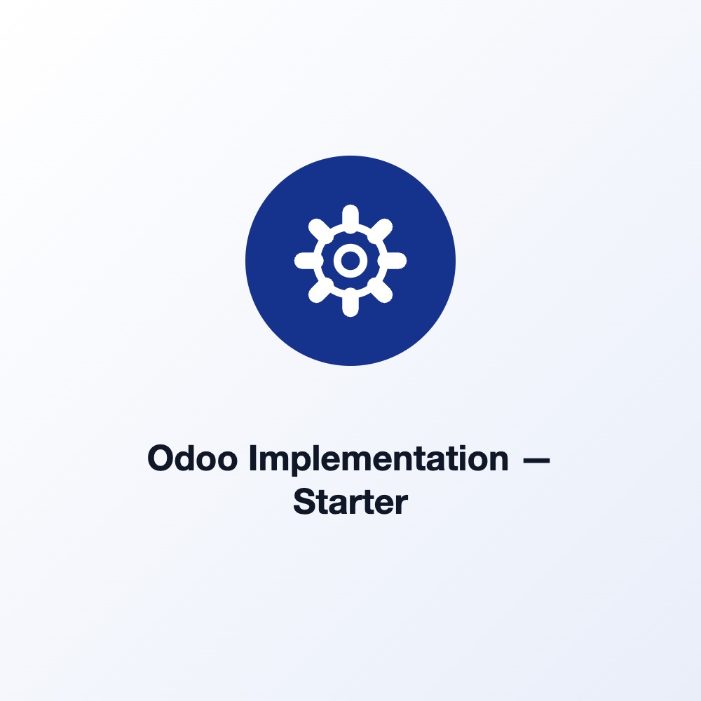 Внедрение Odoo — Starter