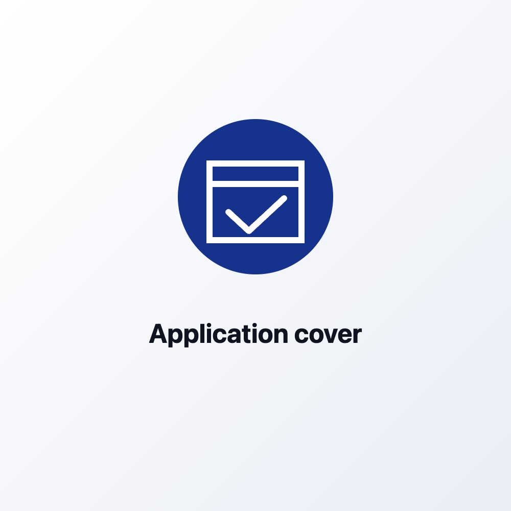 Application cover