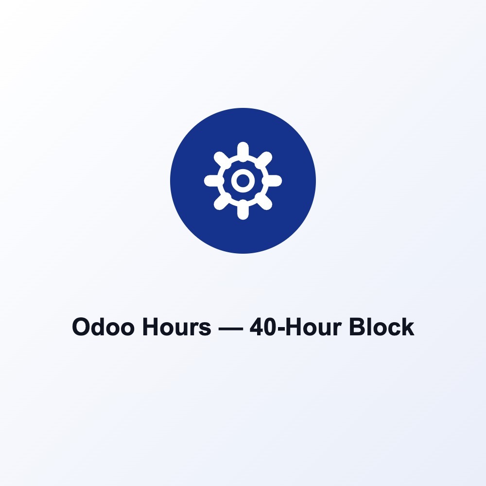 Odoo Hours — 40-Hour Block
